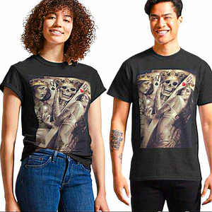 Ogabel King and queens‎ spades hearts playing cards  Classic T-Shirt medium*
